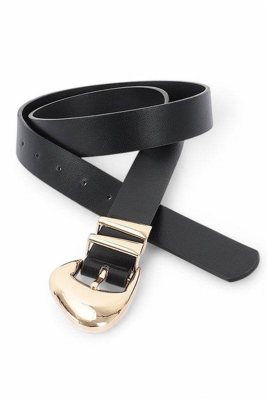 Polish Buckle Skinny Fashion Belt