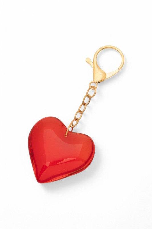 Resin Heart 3D Bag Charm