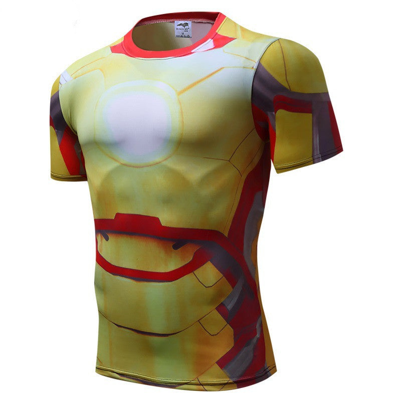 Men's running exercise camouflage fitness clothing