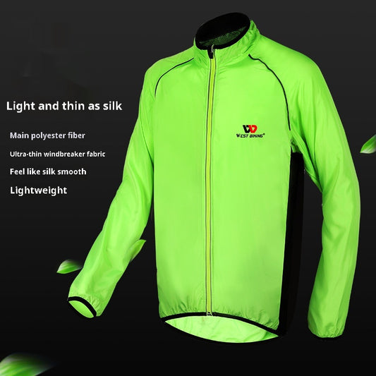 Outdoor Sports Long Sleeve Breathable Reflective Windbreaker Mountain Bike Clothing