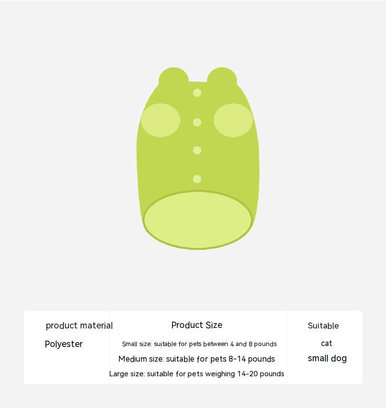 Pet Cat And Dog Universal Clothes Vest Winter Warm Cat New Winter Clothes Anti-lint