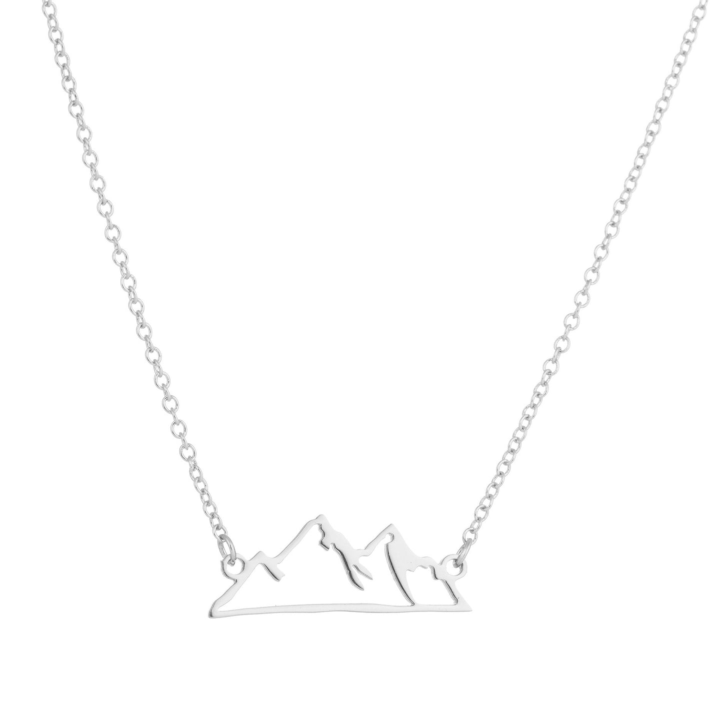 Fashion Mountain Personality Hollow Out Snow Mountain Ins Necklace Simple