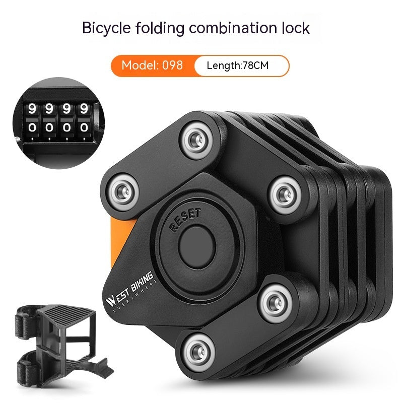 Bicycle Fliplock Password Portable Highway Vehicle Lock Equipment