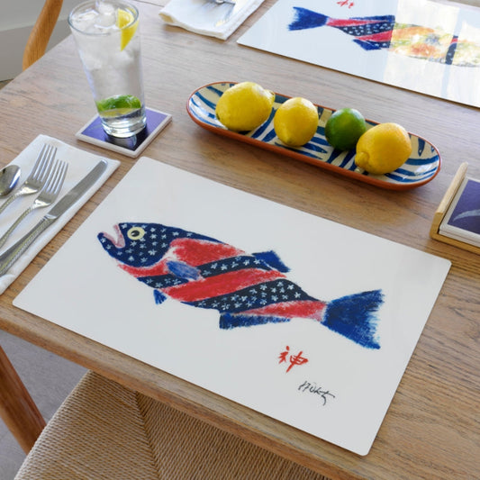 Star Banner Fish Placemat | Ocean-Inspired