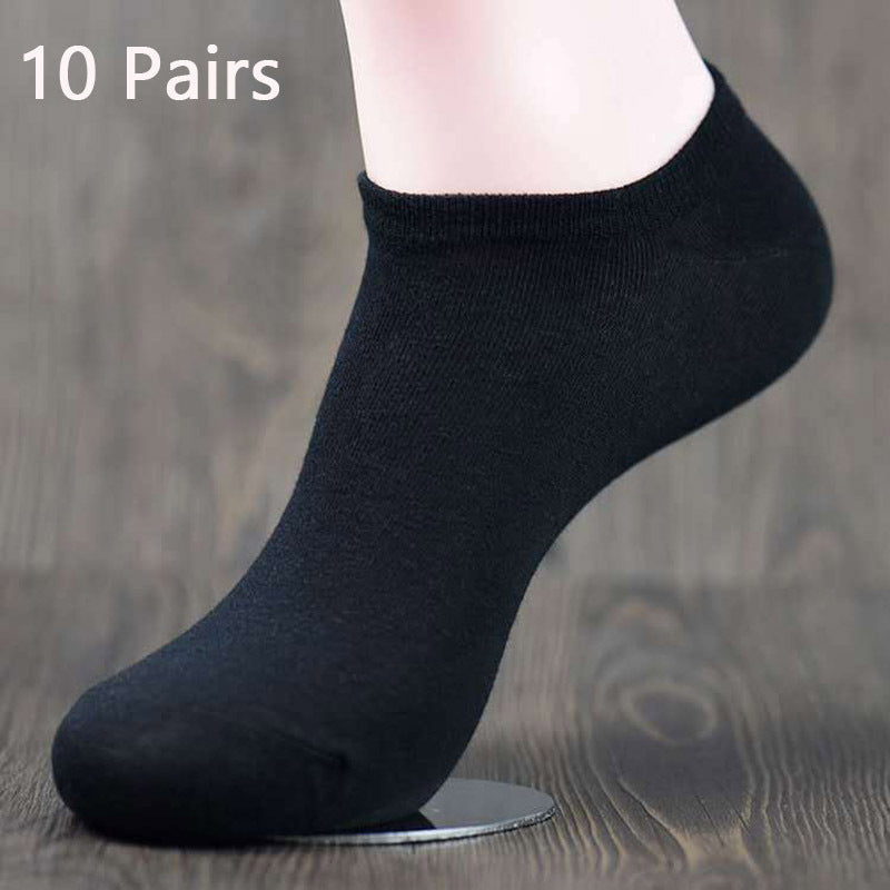 10 paires Cotton  men's boat socks