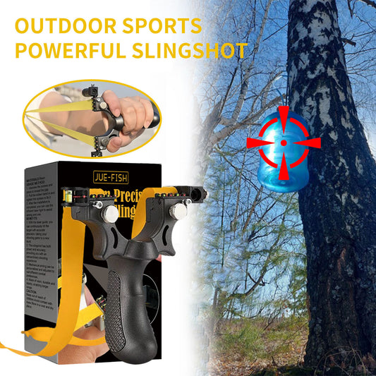 Aiming Light Flat Rubber Band Slingshot Outdoor Shooting Equipment