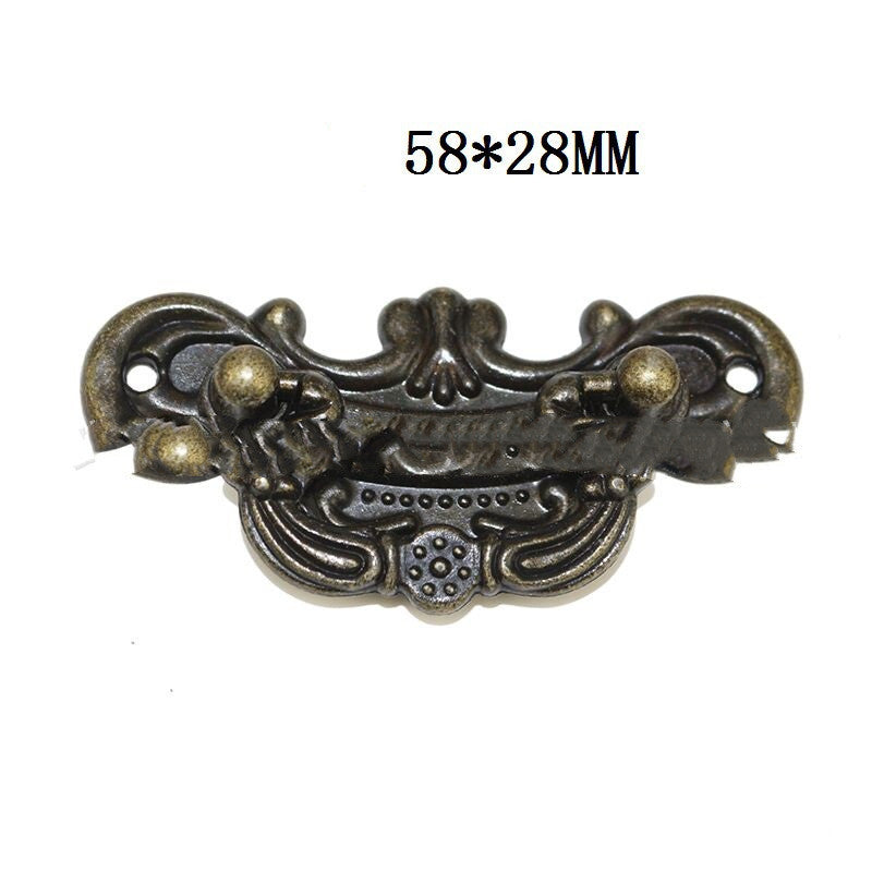 Alloy Drawer Medicine Cabinet Vintage Furniture Cabinet Door Handle Panel Alloy European Style