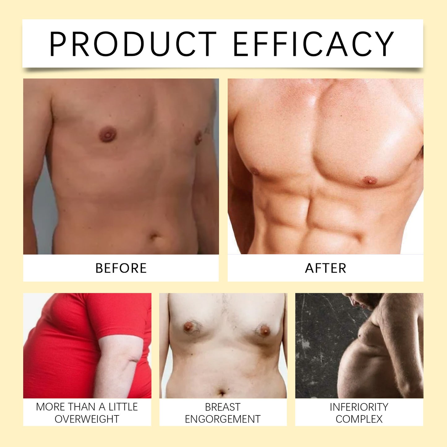 Bee Venom Men's Chest Treatment Improve Chest Contour Massage Care Essential Oil