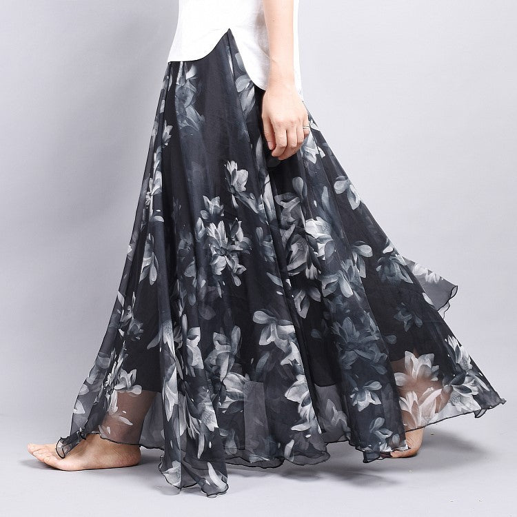 Chiffon skirt summer