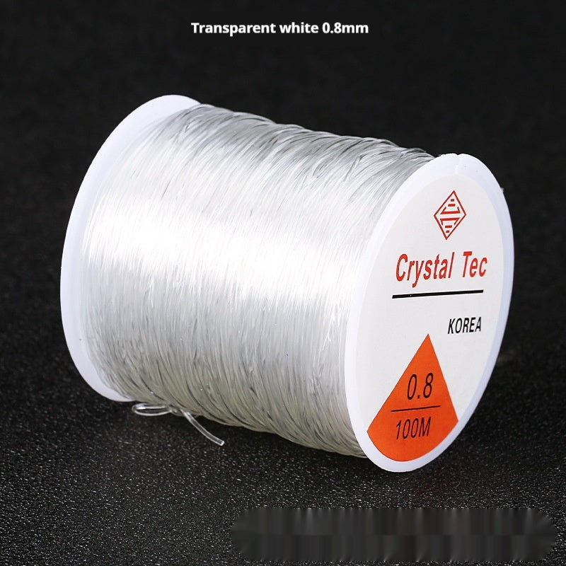 Round Transparent Fishing Line Filament Color Crystal Cable DIY Beaded Elastic String Jewelry Accessories Materials