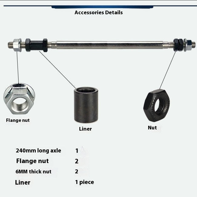 Mountain Bike Snowmobile A Rear Modified Solid Beam Axle