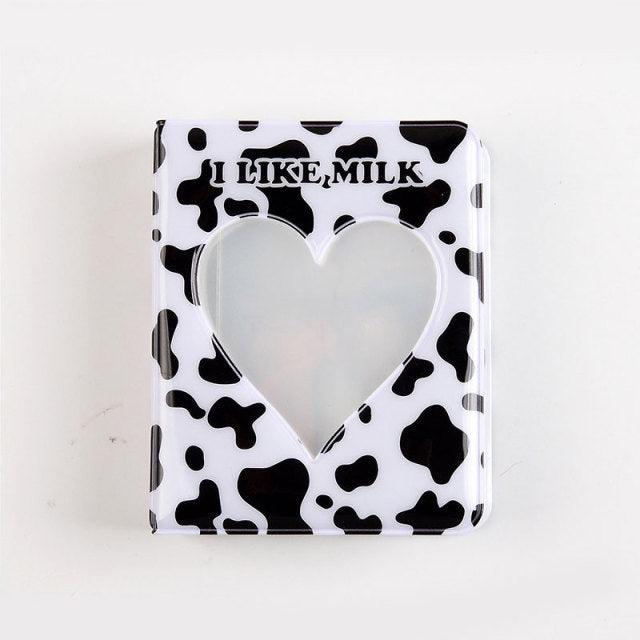 3 Inch Mini Photo Album 32 Pockets Square Hollow Card Holder Bronzing Stars Picture Storage Case PVC Photocard Holder DIY Photo Albums Birthday Gift Family Scrapbook Albums Family Anniversary Gift For Couple