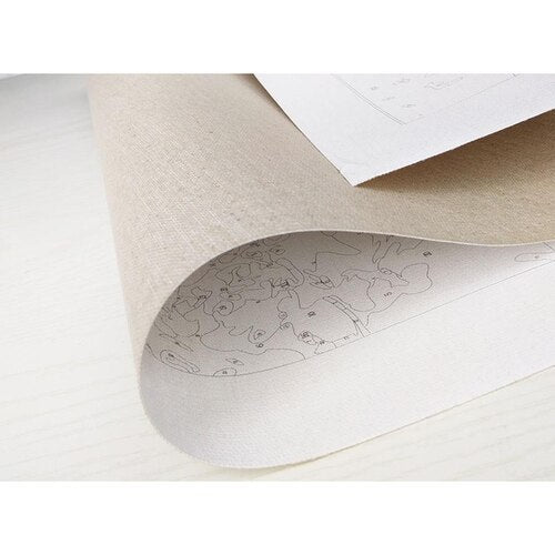 DIY digital painting boat series global red Venice