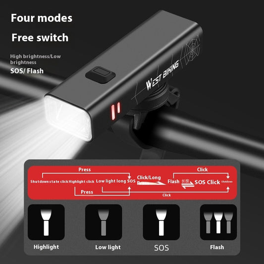 Bicycle Headlight High Luminous Night Riding Mountain Bike Lighting Equipment