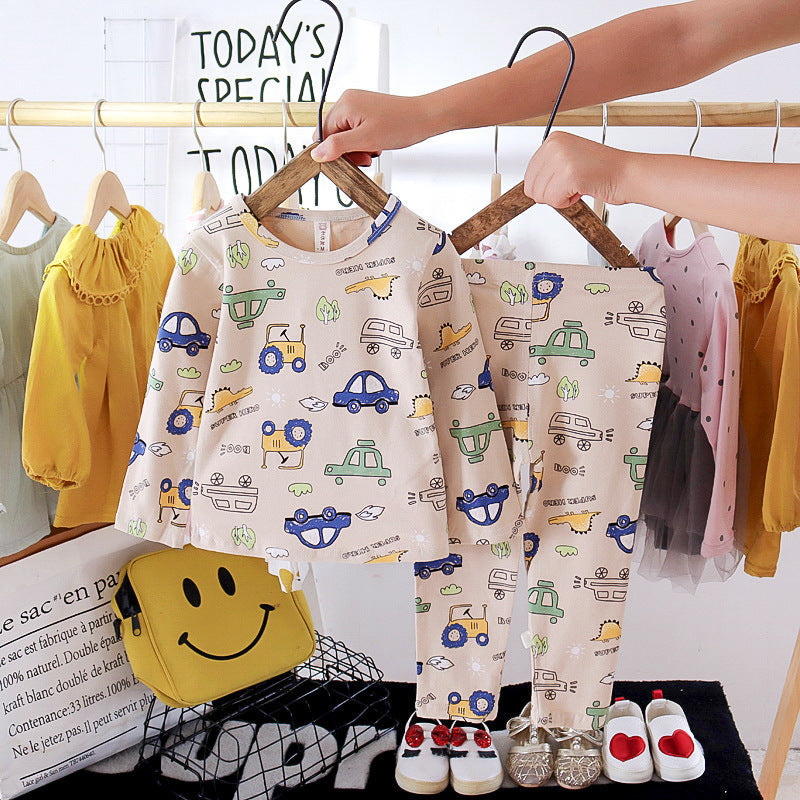 Autumn baby home wear pajamas