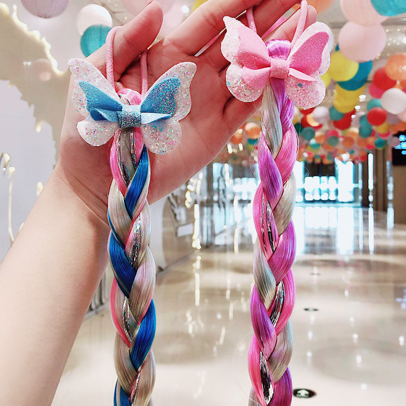 Children's Cartoon Unicorn Color Hair Rope