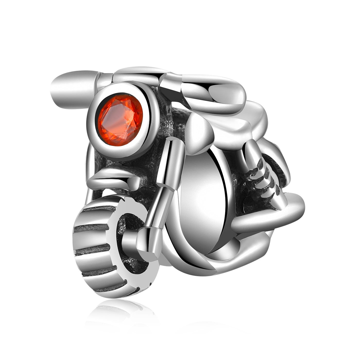 S925 Sterling Silver Beads Creative Bike Small Electric Donkey Series Beaded Pendant DIY Bracelet Accessories Silver Jewelry Beads