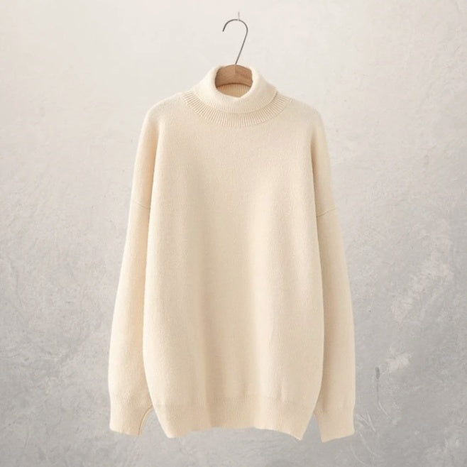 Lazy autumn turtleneck sweater