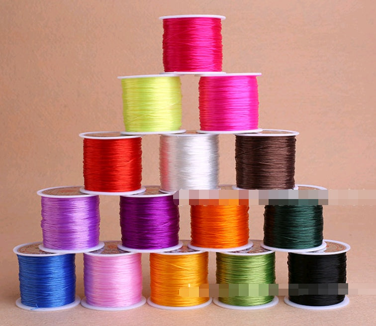 Colorful elastic wire chain glass wire to make beads bracelet wire rope fishing line