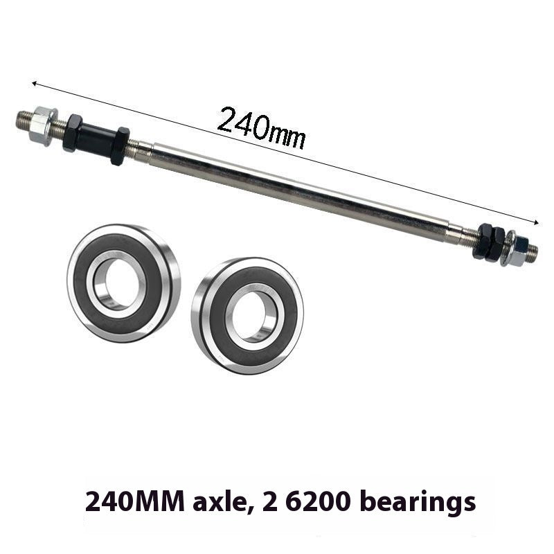 Mountain Bike Snowmobile A Rear Modified Solid Beam Axle