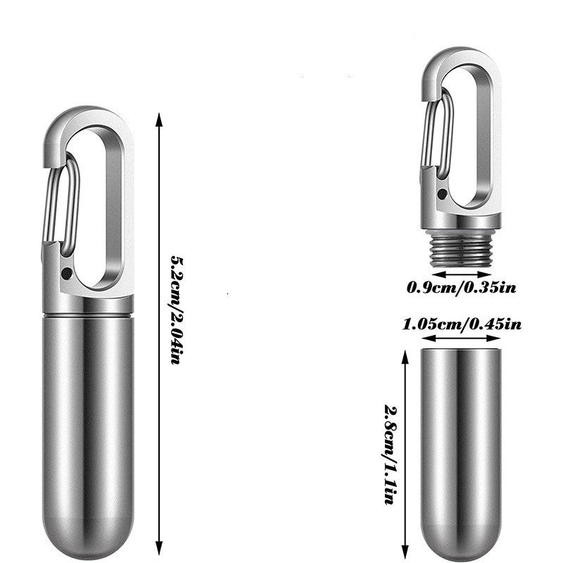 Stainless Steel Small Medicine Bottle