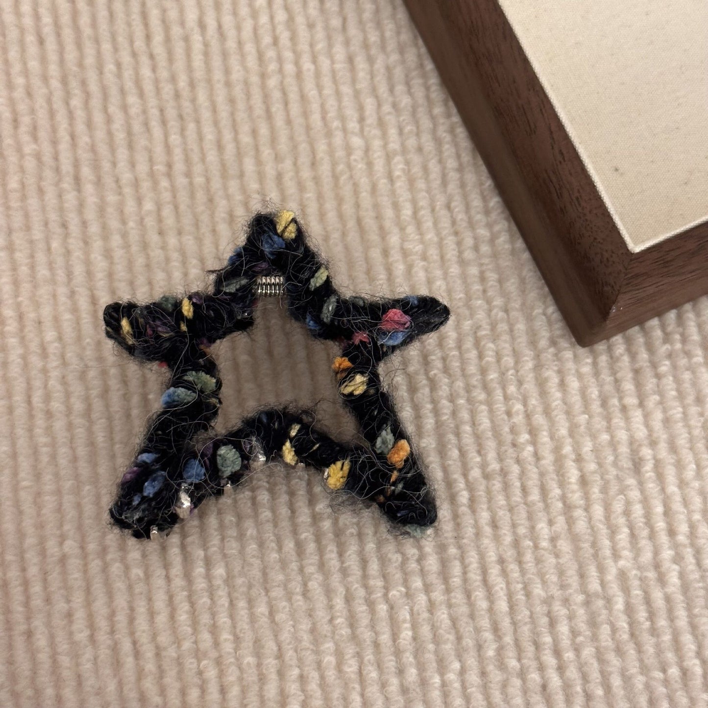 Five-pointed Star Grip Back Head Barrettes Ladies