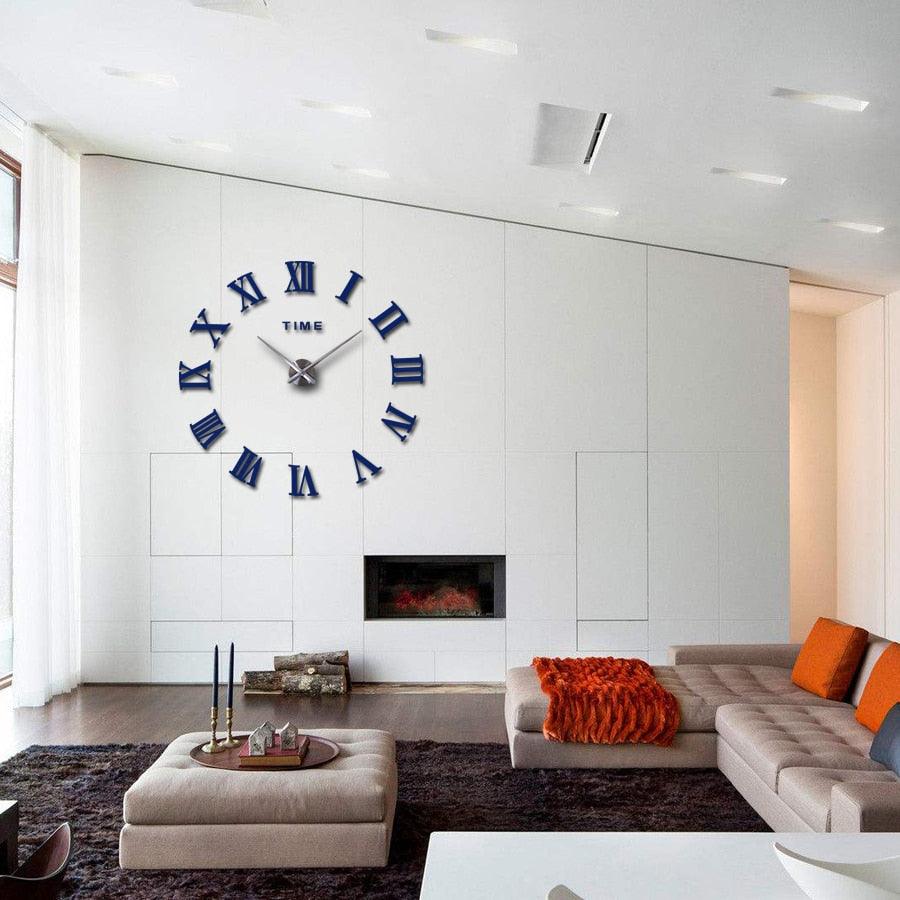 3D Big Acrylic Mirror Wall Clock Quartz Watch 3D Wall Clock Mirror Surface Decorative Clock Large Wall Sticker Clock for Living Room Bedroom Office Home Decorations Still Life Clocks Modern Home Decoration Living Room Stickers