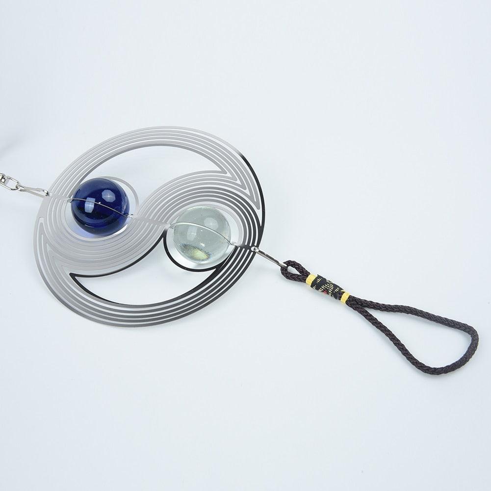 3D Wind Chimes Sun Wind Spinner Metal Hanging Wind Bells Stainless Steel Chimes Church Indoor Outdoor  Garden Porch Balcony Home Decoration Ornament Room Decor