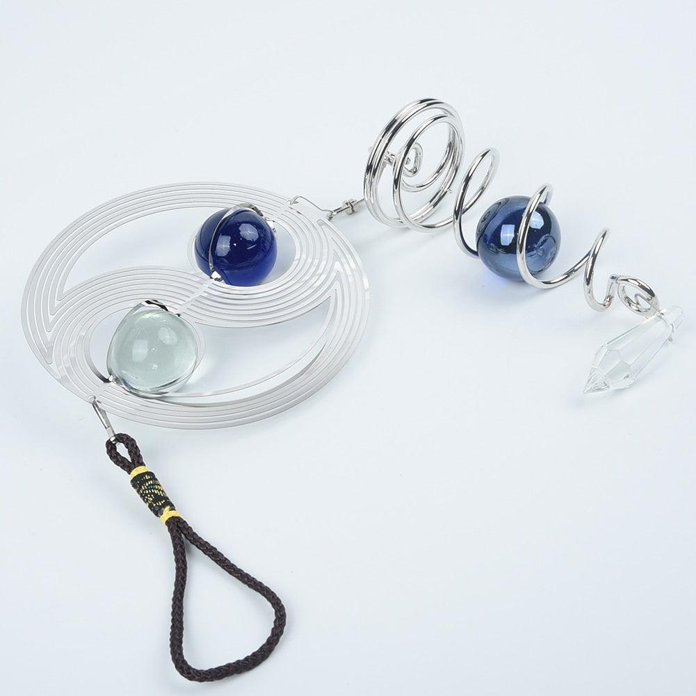 3D Wind Chimes Sun Wind Spinner Metal Hanging Wind Bells Stainless Steel Chimes Church Indoor Outdoor  Garden Porch Balcony Home Decoration Ornament Room Decor