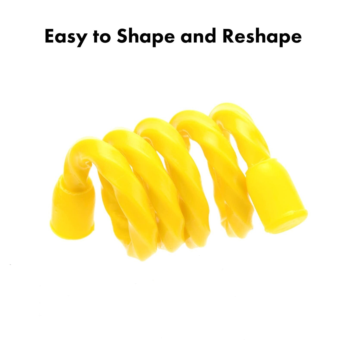 10 Pcs 18 Inch Silicone Cable Ties Reusable Rubber Twist Ties for Indoor Outdoor