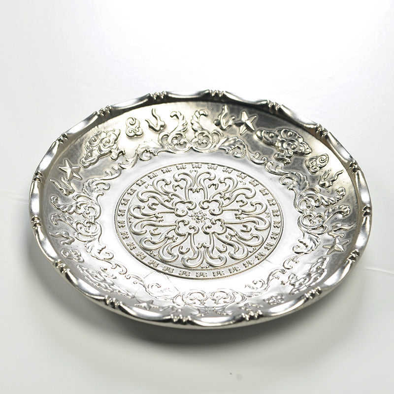 Tea Set Accessories Vintage Alloy Bronze Saucer Saucer