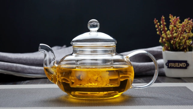 Heat-resistant Glass Set Of Herbal Tea Manufacturers Manufacturers Special Wholesale Flower Teapot With Filter Kung Fu Tea Gift Set