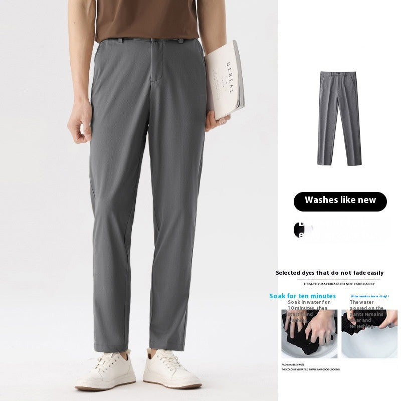 Autumn Wear Skinny Casual Draping All-matching Suit Pants