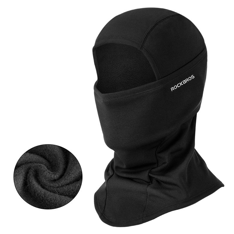 Winter warm hooded male bike riding mask