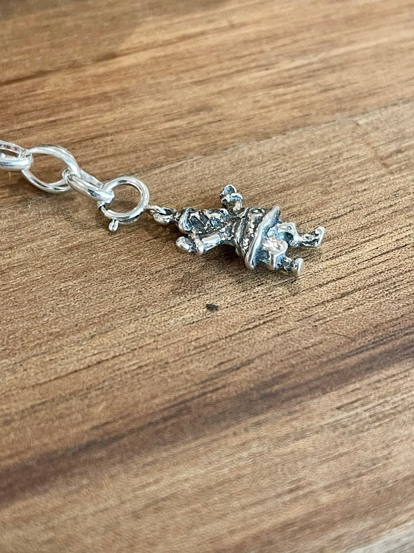 Handmade Sterling Silver CHRISTMAS MINI SANTA Charm