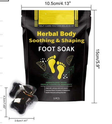 Herbal Shaped Foot Bath Bag Tightens Big Belly