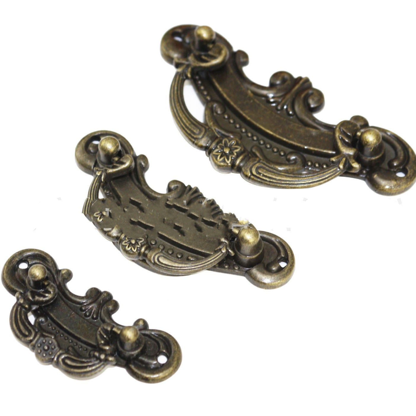 Alloy Drawer Medicine Cabinet Vintage Furniture Cabinet Door Handle Panel Alloy European Style