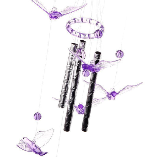 45cm Cute Metal Aluminum Tubes Bell Wind Chimes Outdoor Yard Garden Home Baby Bed Window Decoration Door Frame Ornament Gift For Indoor & Outdoor Porch Garden Decor Memorial Gifts For Family & Friends