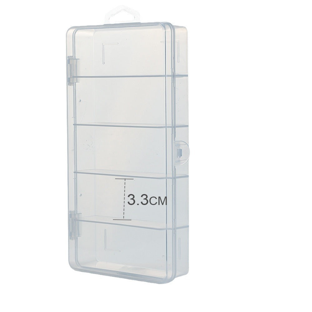 Luya Five Grid Transparent PP Plastic Fishing Gear Box