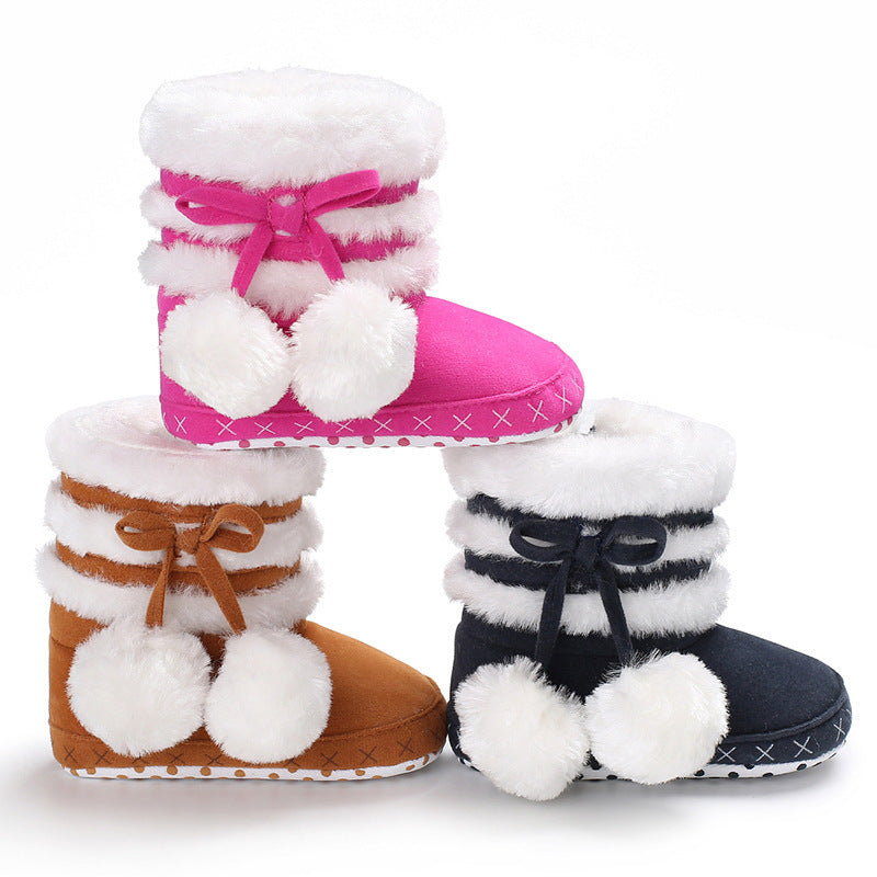 Pom Pom Winter Booties