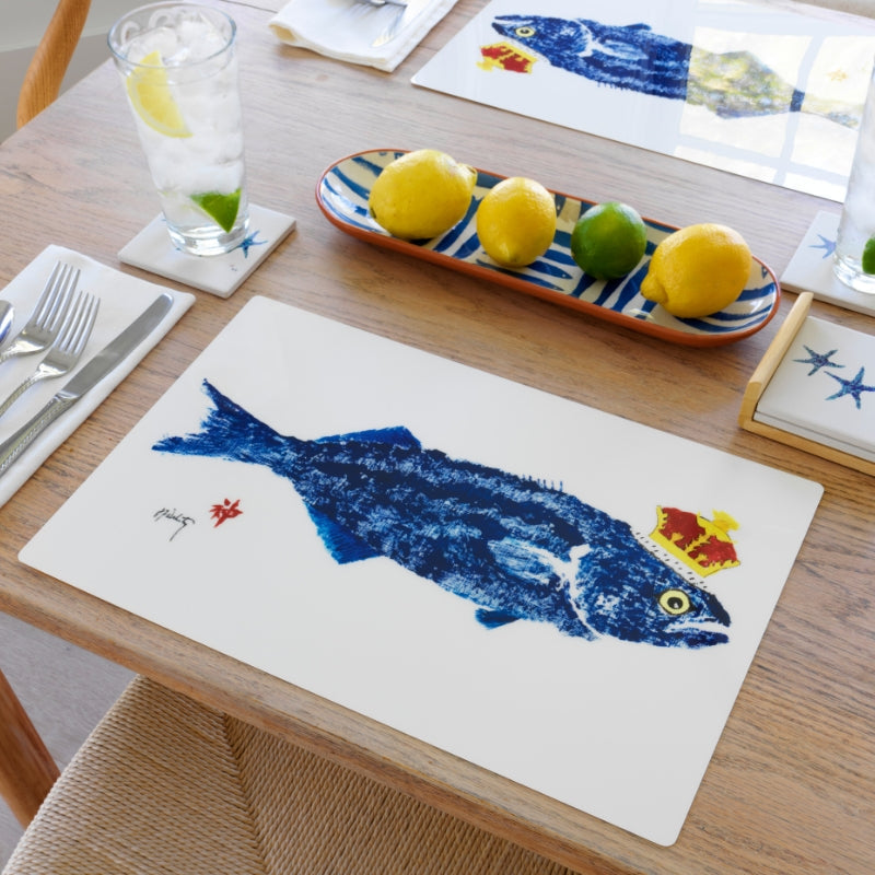 King Fish with Crown Placemat | Ocean-Inspired
