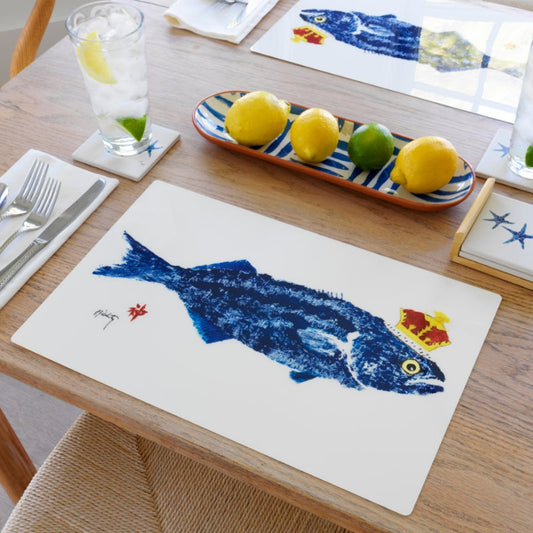 King Fish with Crown Placemat | Ocean-Inspired