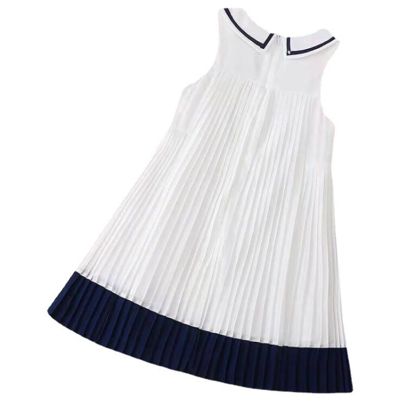 Summer Medium And Large Children's Summer Pleated Skirt