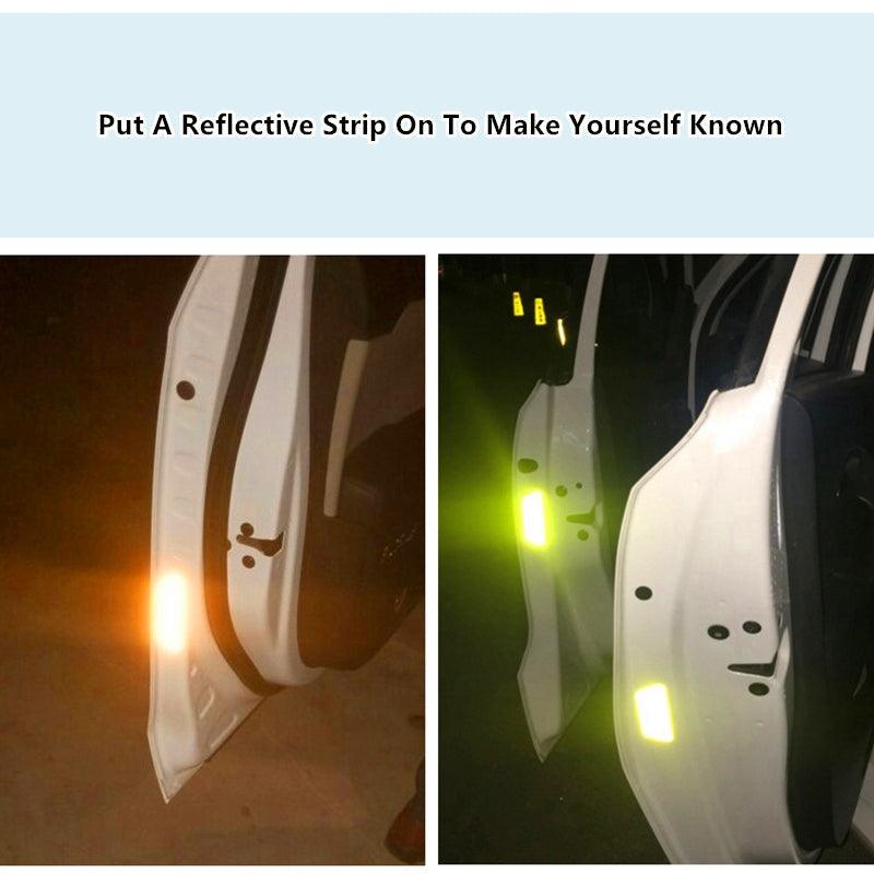 4Pcs/Set Car Door Stickers Car OPEN Reflective Tape Warning Mark Anti-Collision Universal Safety Reflective Open Notice Bicycle Car Door Stickers DIY Car Open Reflective Tape Warning Mark Reflective Open Notice Bicycle Accessories Car Decoration