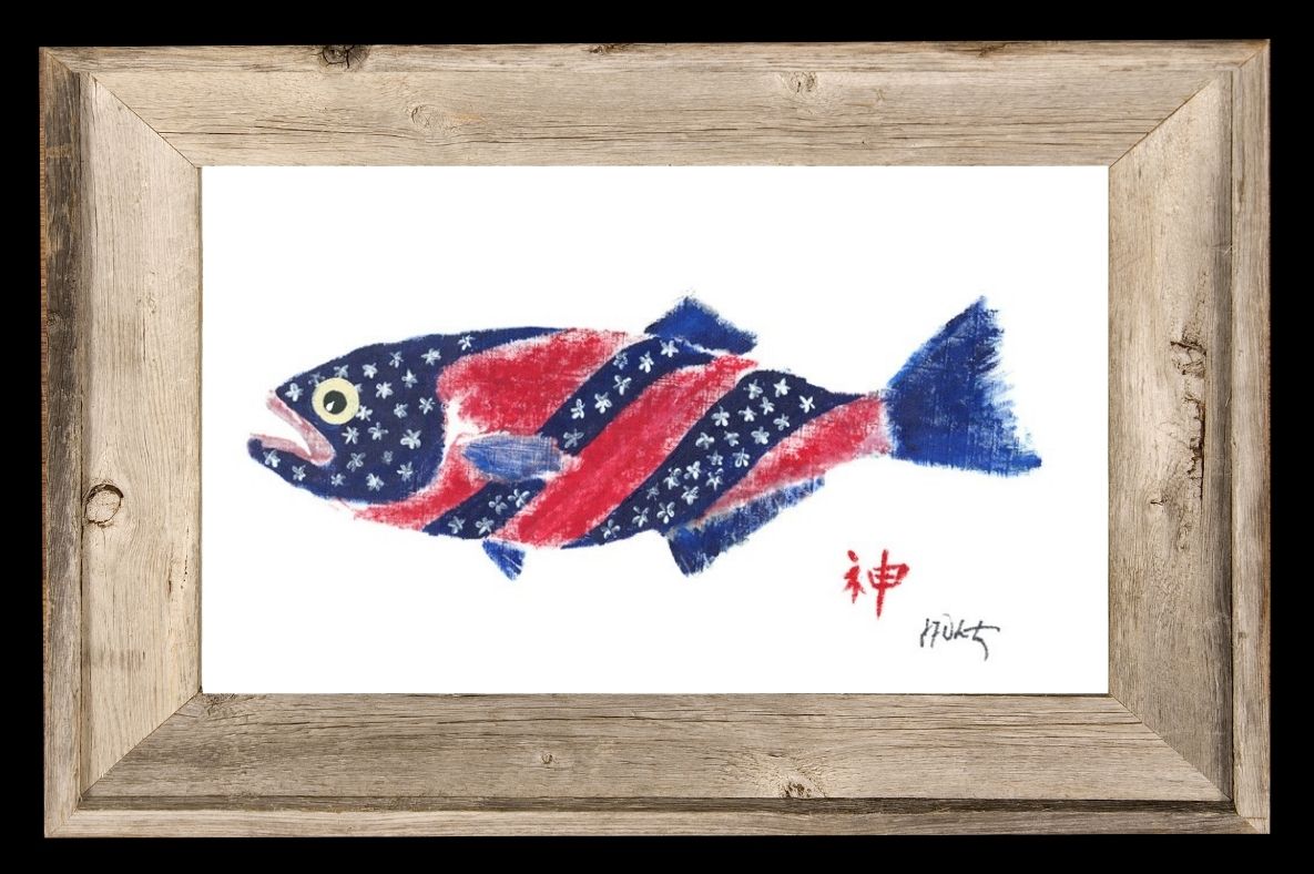 Coastal Art Star Banner Fish Ocean Artist Inspired