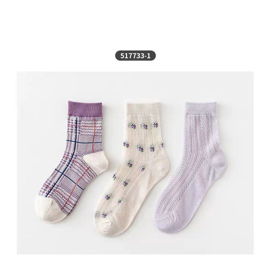 Cute autumn and winter tube socks