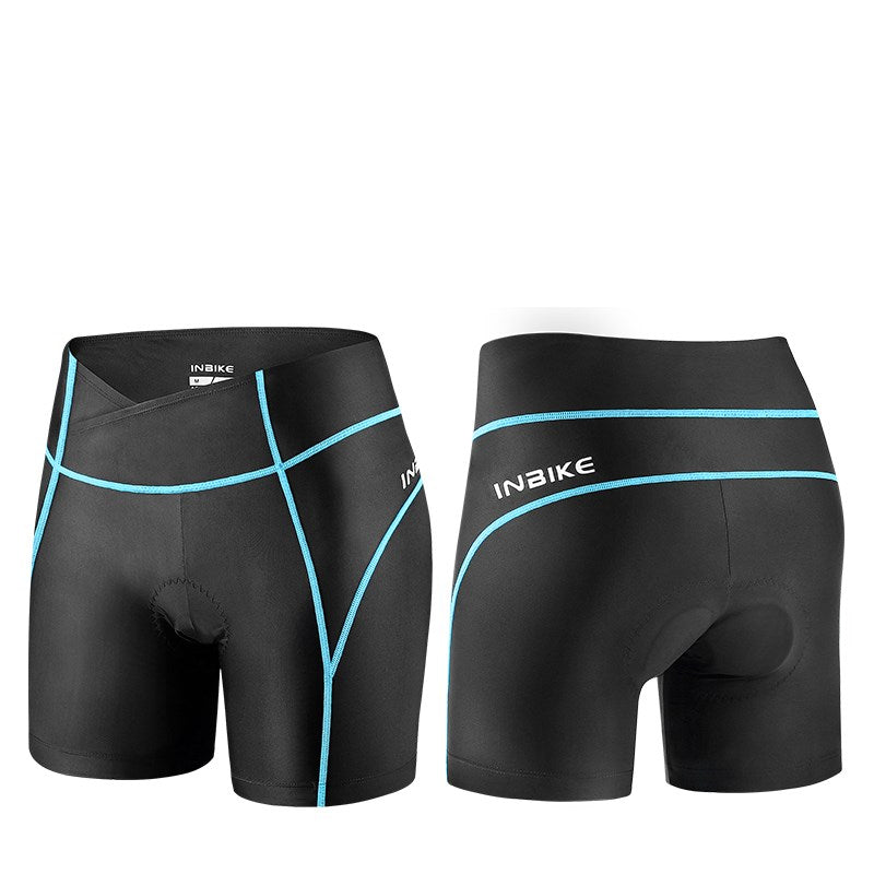 Women's road bike bicycle silicone pad bicycle pants