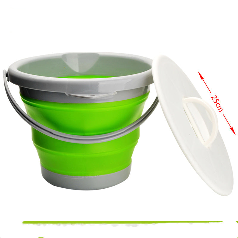 Folding Fishing Bucket Silicone Retractable