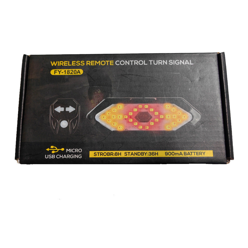 Road Bike Light Wireless Remote Control Operation Turn Signal Rear Lamp