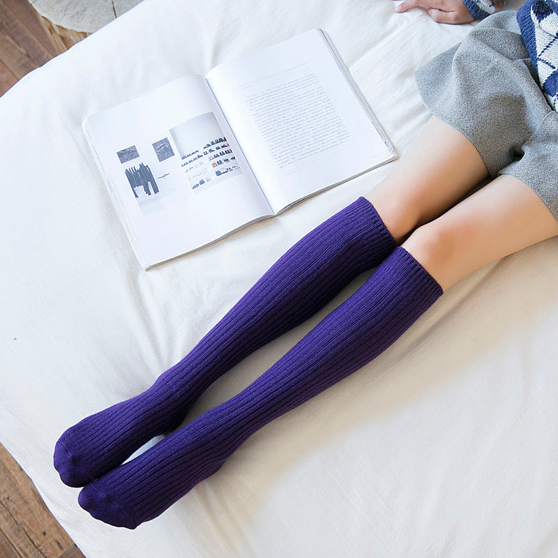 Ladies winter wool warm long socks